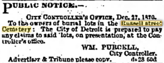 Eastern Market Was Built on the Old Russell Street Cemetery - detrussellcemFeb021871dfp