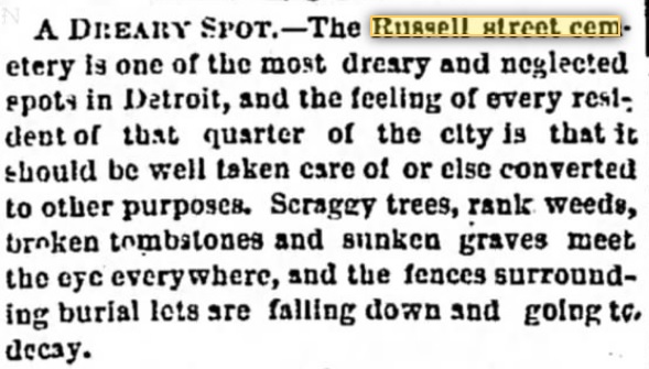 Eastern Market Was Built on the Old Russell Street Cemetery - detrussellcemSept171874