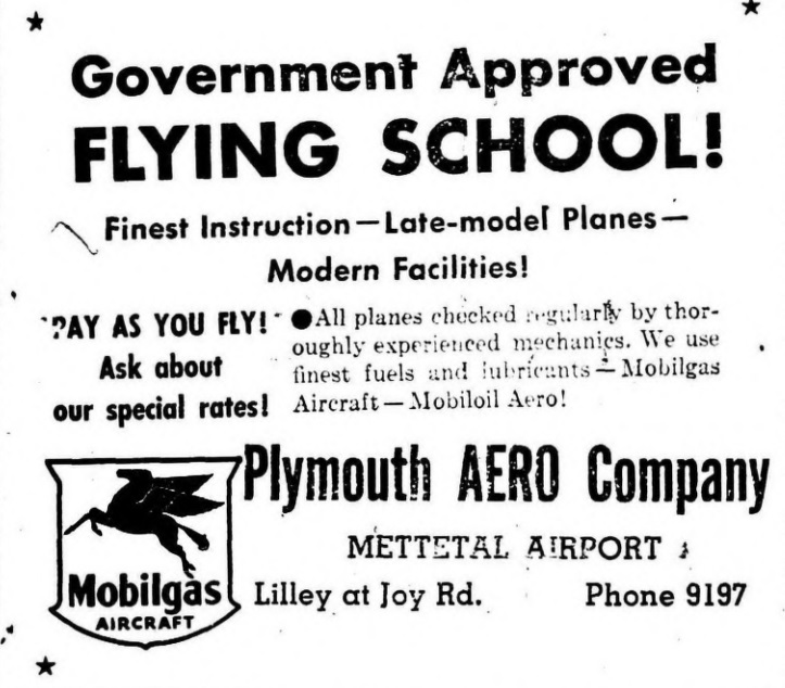 Touring the Paulson Aviation Library Image 23 Touring the Paulson Aviation Library - mettetal Plymouth Mail march 07 1947