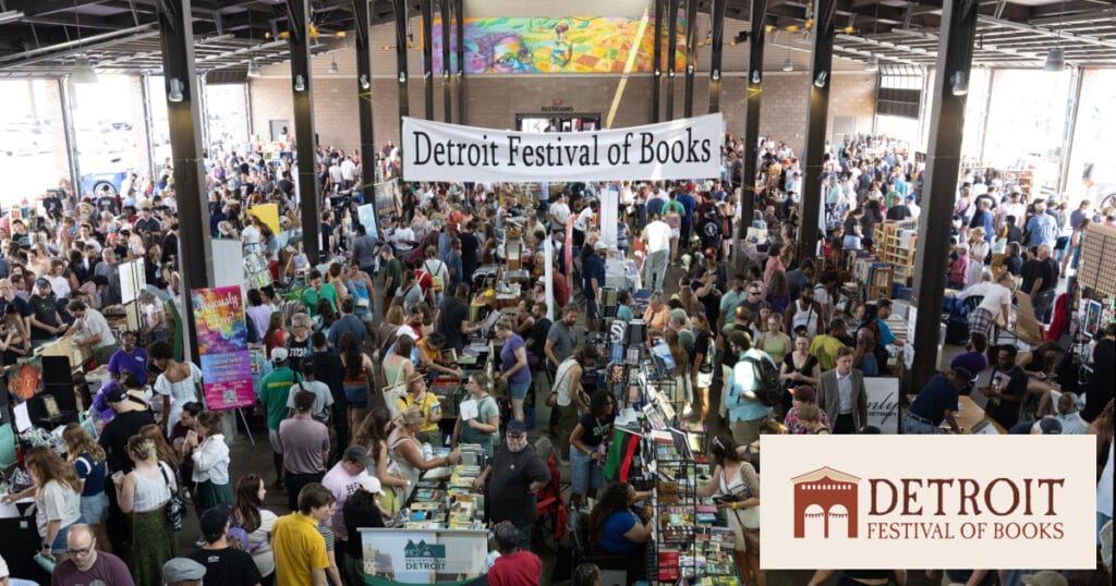 WDIV: Detroit Bookfest Returns to Eastern Market This Weekend Image 1 WDIV: Detroit Bookfest Returns to Eastern Market This Weekend - DBF2024 AerialView ForFacebookCard