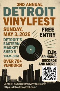 Printable Flyer for Detroit Vinylfest 2026