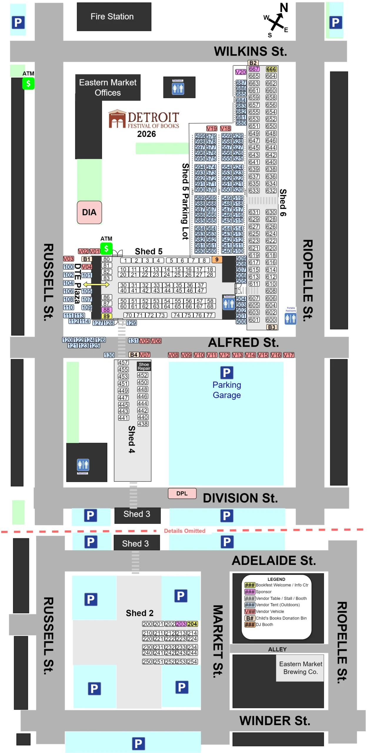 2026 Vendor Map - DetroitBookfestMap 2026 07 15a scaled